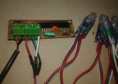 Conexionado cables de tiras de LEDs WS2811