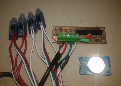 circuito y módulo DS3231.