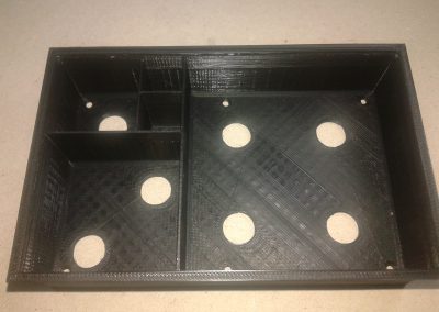 Vista interior caja LEDs.