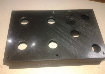 Vista posterior caja LEDs.