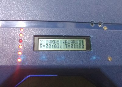 insoladora funcionando display y leds