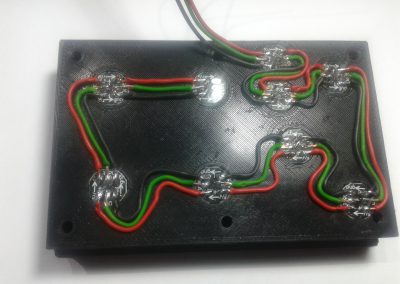 Todos los LEDs cableados