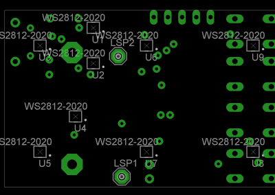 Layout cara superior Reloj Fibonacci mini
