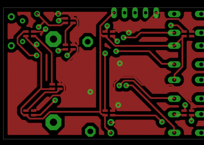 PCB cara superior Reloj Fibonacci mini
