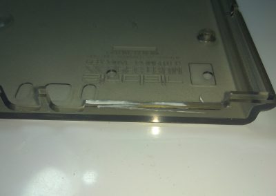 Muesca realizada porque esta placa harlequin tiene interface de Joystick que no trae le Spectrum estándar.