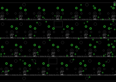 PCB layout Teclado.