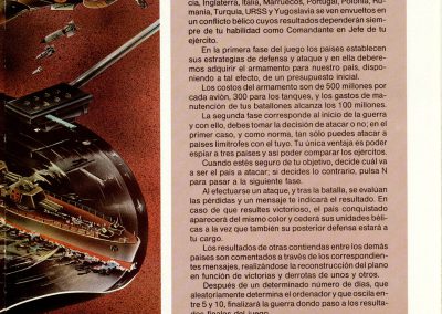 Segunda página del artículo sobre el disco flexible en el que se- trata sobre wargame