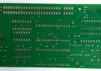 Detalle PCB cara soldaduras.