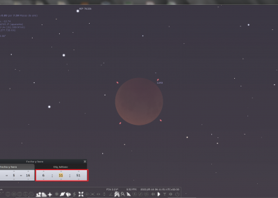 A las 6:11 estamos viendo la parte máxima o central del eclipse.