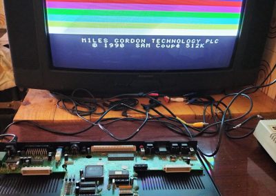 Imagen del Sam Coupé en la que se refleja el aumento de memoria hasta los 512 KB.