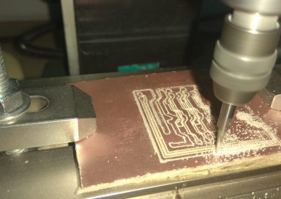 Fresado del PCB.