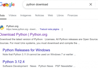 Buscar Python Google