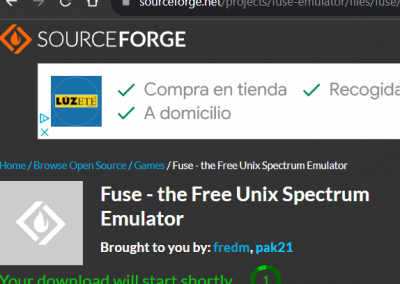 descarga desde SourceForge